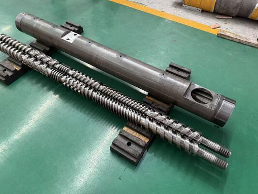 Równoległa skrutka i beczka 45mm-220mm z Ra 0,4μm-0,6μm Grubość powierzchni